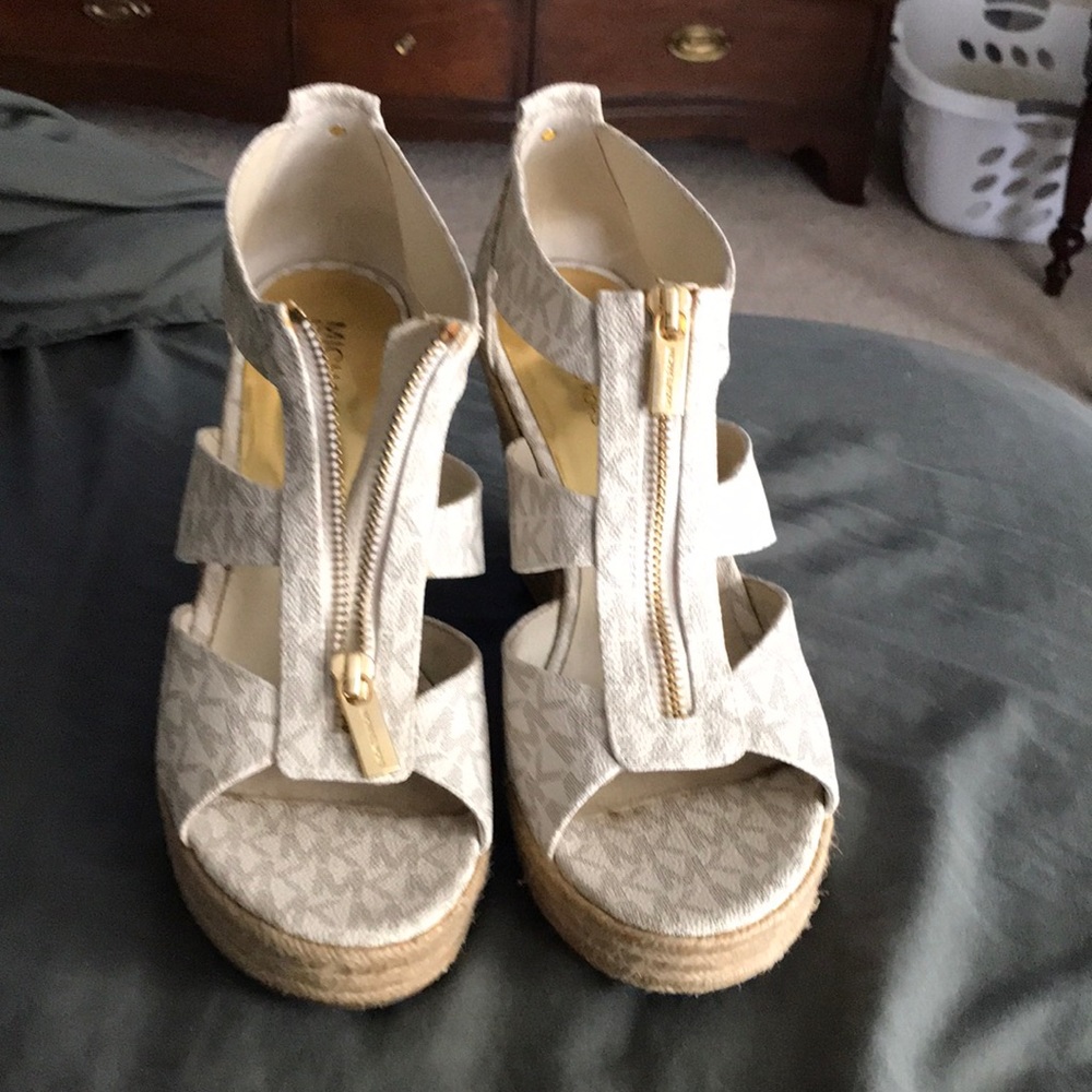 Michael Kors Wedge Logo Sandals